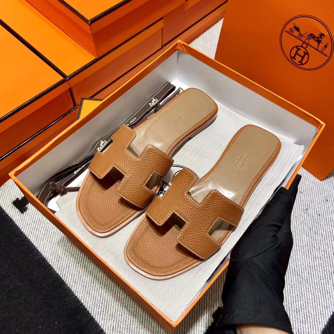 에르메스 올수공 오란 슬리퍼 샌들 토고 42